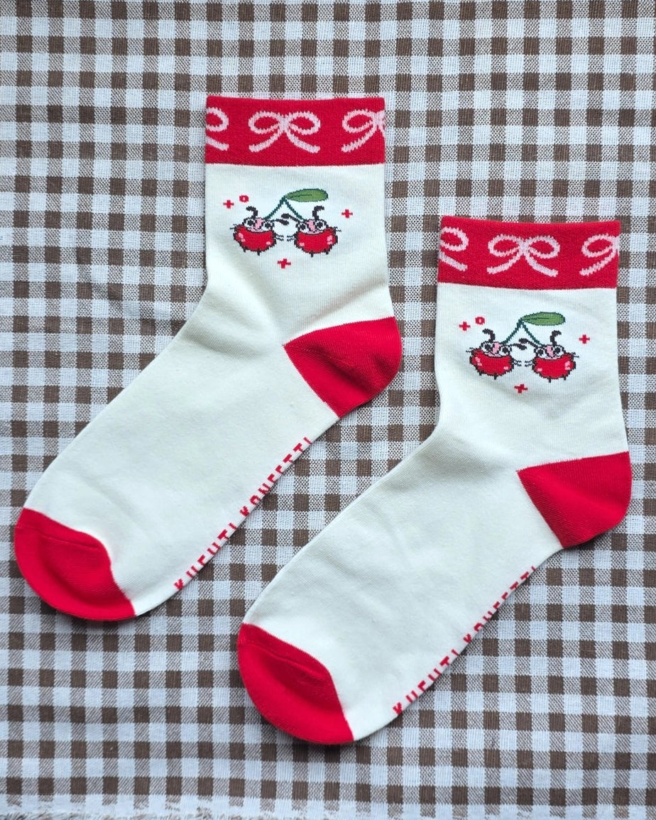 Buggy Cherry Ankle Sock